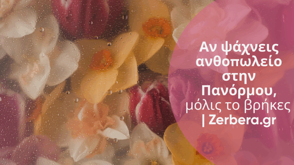 Ανακάλυψε το Zerbera: ανθοπωλείο στην Αθήνα (Πανόρμου - Αμπελόκηποι) με μπουκέτα, Forever Roses & αυθημερόν παράδοση. Από το 1970 με αγάπη.